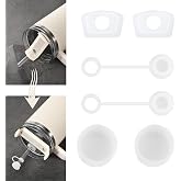 TUZHE Silikon tıpa 6'lı set, Stanley Cup H2.0 40oz/30oz bardak aksesuarı, 2 pipetli kapak, 2 kare tıka&ccedil; ve 2 yuvarlak sızıntı