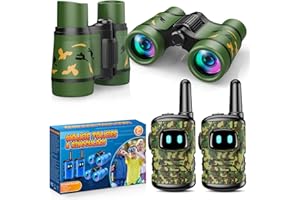 FUNBLITZ Toys for 3-9 Year Old Boys, Walkie Talkies Binoculars for Kids Boy Toys Age 3-9 Year Old Boy Girls Gifts Garden Toys Games Kids Toys