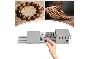 DSYOGX Mini-Drechselbank 100W Drehbank Holz Lathe Tischdrehbank Poliermaschine 4000-9000 U/min Multifunktionale Miniatur-Drehmaschine für Dreh, Einstech, Schleif und Schneidarbeiten