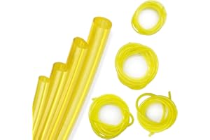 4 Lot de 1.5 mètres Tuyau Durite d'essence (diamètre 3 x 6mm, 3 x 5mm, 2.5 x 5mm, 2 x 3.5mm) pour Souffleur Coupe-bordure Tronçonneuse Debroussailleuse, Tuyau de Carburant Flexible Résistant