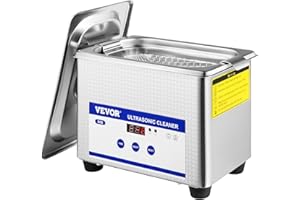 VEVOR Machine de Nettoyage à Ultrasons 0,8 L, Professionel ,Écran Affichage LED 220 V, Nettoyeur Acier Inoxydable pour le Nettoyage des Bijoux Pièces de Monnaie Lunettes