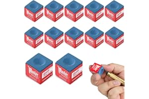CATOR 12 pezzi Gessetti Biliardo,Gesso da Biliardo,Standard Gessetto Biliardo,Gessetti per Stecche da Biliardo,Gessi Biliardo,Gessetto da Biliardo,Pool Cue Cubes, per Appassionati e Professionisti