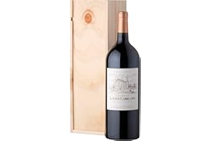 CASTEL CHATEAUX GRANDS CRUS Geschenkbox Holzkiste - Magnumflasche Rotwein - Château Latour Camblanes Seigneurie de Camblanes - AOP Cadillac Côtes de Bordeaux -1,5 L