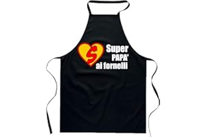 Colorfamily Grembiule Papà Mamma Nonna Nonno Zio Zia ai fornelli da cucina Idea regalo divertente