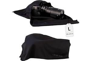 LENS-AID Skyddsduk i mikrofiber för kamera och objektiv – L (25 × 30 cm)