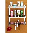 Oslen Stainless Steel 3 Layer Multipurpose Use Shelf Organizer Bathroom Shelf and Rack with Double Soap Dish and Toothbrush Holder Soap Holder Bathroom Accessories (16 x 5 x 19 inch)