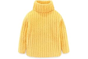 Mud Kingdom Niñita Suéter Fleece Cuello Alto Color sólido