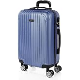 Travel Suitcase Hard Cabin 4 Wheels 55 cm Trolley ABS Hand Luggage Small Sturdy Comfortable and Lightweight Low Cost Ryanair