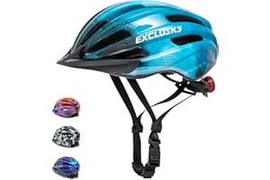 Kids Bike Helmet Exclusky Boys Girls Bike Helmet Adjustable Kids Cycle Helmet 50-57cm, Multi-Sport Kids Helmet Age 5-7-9-10-12, Bicycle Helmet Kids with Visor