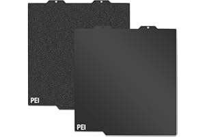 JUUPINE Für Bambu Lab A1 Mini-PEI-Bauplatte, doppelseitige beheizte Plattform aus Federstahl, flexible Plattform 184 x 184 mm, glattes schwarzes PEI + strukturierte schwarze PEI-Druckplatte