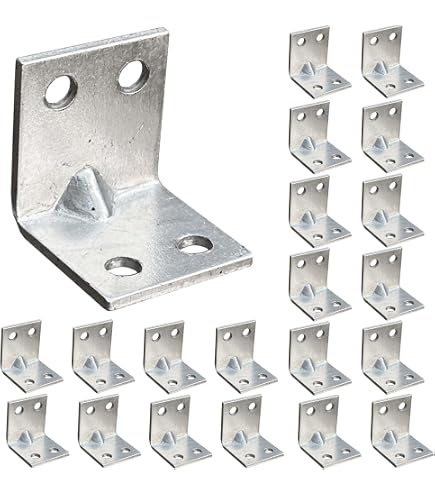 Winkelverbinder 50 mm x 50 mm x 35 mm Verzinkt 20 Stück