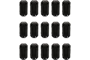RAOGOODCX 15Pcs 7mm Clip-on Ferrite Ring Core RFI EMI Noise Suppressor Cable Clip for Telephones Tvs Speakers Radio Audio Equipment Noise Suppressor Video Cable Power Cord