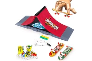 MOMSIV Mini Finger deskorolka i rampa zestaw akcesoriów (A)