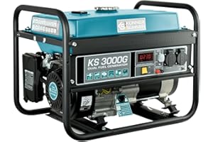 K&S KÖNNER&SÖHNEN Agregat prądotwórczy hybrydowy KS 3000G generator LPG/benzyna 3000W 4-suwowy silnik 16 A, 230 V Generator prądu benzynowy
