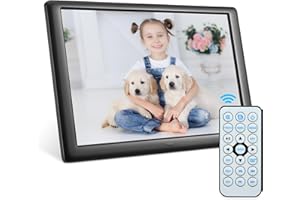 Yabumak Digital Photo Frame 8 inch Remote Control Digital Picture Frame 1280 * 800 High Resolution Photo/Music/Video Player Full IPS Display Electronic Photo Player Smart Digital Picture Frame