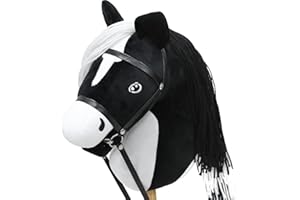 Sealong Hobby Horse Pferd – Realistisches Steckenpferd mit Schraubstab, Trense & weicher Mähne | Horsing Hobby Horse Stockpferd für Kinder Mädchen & Jungen ab 3 Jahre