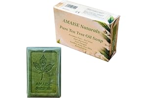 EIMASS AMAISE Naturals 110g Tea Tree Oil Soap Antifungal Antiseptic Soap - All Natural Ingredients 100% Vegan, Kills Germs - Helps with Athlete's Foot Tinea Versicolor Ringworm Jock Itch