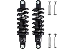 LvTu 2pcs Bicicletta Ammortizzatore Posteriore MTB Primavera 125mm / 150mm / 165mm / 190mm, per MTB Coda Morbida XC Elettrico Pieghevole Bici Scooter (Color : 150mm, Size : 2000 Lbs)