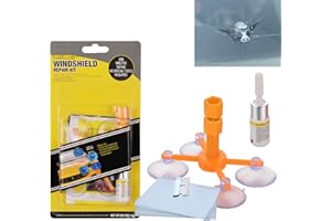 GNAUMORE Kit Riparazione Parabrezza Auto,Kit Riparazione Parabrezza per la Riparazione,Kit Ripara Vetro Auto,Kit Riparazione Crepe Vetro,Kit Riparazione Parabrezza Per La Rimozione