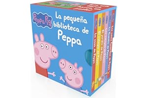 Peppa Pig. Libro juguete - La pequeña biblioteca de Peppa: La casa de Peppa - El jardín de Peppa - Los amigos de Peppa - El colegio de Peppa - La familia de Peppa - Las cosas favoritas de Peppa