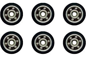 GENÉRICO MSGsl Rodamientos Mampara Ducha - 6 uds Ruedas Para Puerta Corredera De Baño - Piezas de Repuesto (20MM)