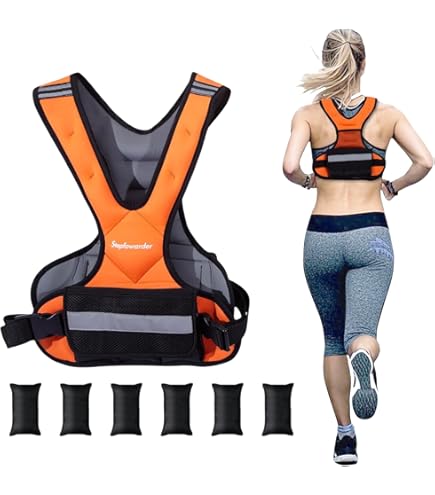 HAPBEAR Gewichtsvest - Verstelbaar van 1,8-4,5 kg, Vesten met Lichaamsgewicht voor Thuistraining, Hardlopen en Krachttraining (Zwart, 1,8 kg-4,5 kg, met een Tas voor Kettlebells