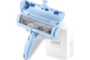 ACE2ACE Brosse Anti-Peluches pour Poils d'animaux, Brosse Anti Poils Animaux Chat Chien, Brosse Ramasse Enlève Poils, Magique Réutilisable pour Poils