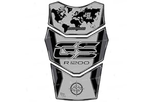 BLACK DOVES GRAPHICS Tankpad Tankpad Harz-Aufkleber kompatibel mit R1200 GS 2004-2007 Tankpad 3D R1200GS R 1200