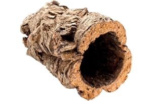 Vogelgaleria Tubo di sughero, 20 cm di lunghezza, 15 cm di altezza, 15 cm di larghezza, realizzato in pura corteccia di sughero, ideale per roditori e criceti, decorazione per terrario
