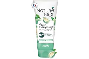 Naturé Moi - Après Shampooing Sans Sulfate Extra Doux - Démélant Cheveux Normaux , Douceur, Brillance - Amande Douce Bio - 97% d'Origine Naturelle - 200 ml - Fabriqué en France