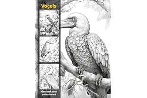 Kleurboek voor volwassenen, Vogels: 50 prachtige vogeltekeningen voor alle vaardigheidsniveaus