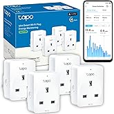 Tapo P110M (4-pack) Smart Plug, WiFi Plug, Energy Monitoring, Electricity Usage Monitor, MATTER Certified, App Remote Control