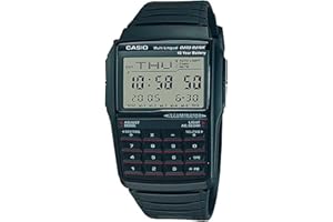 Casio Men's DBC32-1A Data Bank Black Digital Watch, White, DBC-32-1AV