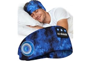 LC-dolida Schlafkopfhörer Bluetooth Sport-Kopfhörer Stirnband, Kabellos Schlafen Kopfhörer 15+ Stunden Lange Spielzeit Leichte Schlafstirnband mit HiFi-Stereo,Ergonomisch Tech Gadgets