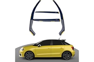 Haibak Wind Deflectors Set Compatible with Audi A1 S1 MK1 2012-2018 5 Doors 4pc in Channel Fitment