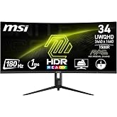 MSI 34 MAG 342CQR E2 Gaming Monit&ouml;r, UWQHD, 21:9, Curve 1500R, VA, 180Hz 1ms, Freesync Premium