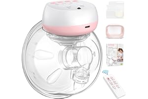 Tiralatte Elettrico, Jheppbay 2023 Aggiornato Tiralatte Elettrico Indossabile 12 Livelli e 3 Modalità con Display LCD e Telecomando, Tiralatte Neonati Elettrico con Funzione Memoria, Senza BPA