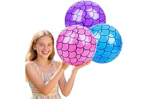 SALGIA Pelota Inflable de Playa, 3pcs Pelotas Hinchables Piscina, Pelota de Agua para Niños, Juguetes Para Fiestas de Verano en la Piscina, Juguetes de Playa, Regalos para Fiestas