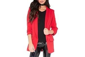 Red Olives® New Ladies Frill Ruffle 3/4 Sleeve Duster Coat Women Jacket Blazer UK 8-26