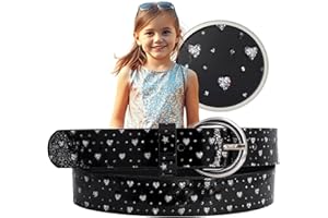 EANAGO Ceinture végétalienne >RÊVE DE FÉE< pour enfants - ceinture à paillettes - ceinture moderne pour filles d'environ 3 à 12 ans