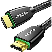 UGREEN 4K HDMI Kabel 2.0 Nylon Stöder UHD HDR för PS5, Xbox One, TV Box etc.(2M)