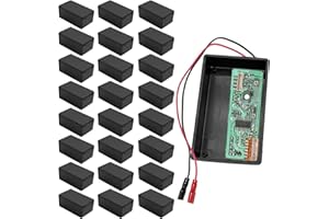 BYZESTY Caja de derivación para proyectos electrónicos y instrumentos (24 unidades, carcasa de plástico, caja impermeable)