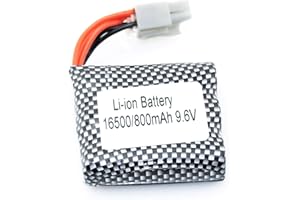 Efaso Batería 9,6V 800mAh LI-ION Con El 6P Palo Adecuado Para RC Xin Lehong 9116 9115, Hosim S911 S912 S913, S-Idee 18160 18175