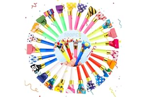 XIANGLONGY 100 PCS Trombette Festa Compleanno, Partito Trombette Fischietto Carnevale Trombette, Trombette Compleanno Bambino, Perfetto per Feste di Compleanno, Feste, Natale, Halloween