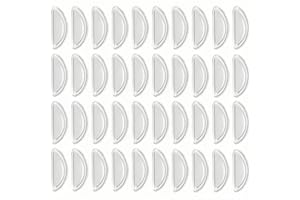 MXOQJE 20 Pairs Glasses Nose Pads, Nose Pads for Glasses, Spectacle Nose Pads, Soft Hypo Allergenic Adhesive Silicone Anti-Slip Nose Pads Grips, for Eyeglass and Sunglasses Clear
