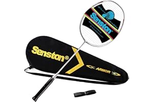 Senston N80 Ultraleicht Graphit Badmintonschläger Carbon-Fiber Badminton schläger mit Schlägertasche
