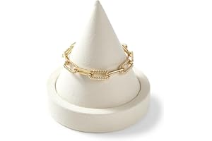 Oirlv Elegant Beige Jewellery Stand for Watch Bangle Bracelet Watch Holder with Microfiber Surface for Women & Men