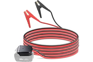 HUGOOME 2m 8.37mm² câble Power Tool Line, câble de démarrage Pinces pour Makita 18V démarreur de Batterie, Automotive Booster câble