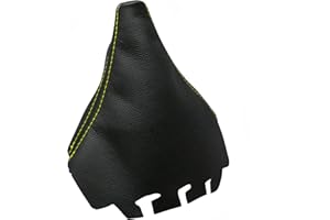 CARGAITER Soufflet Levier de Vitesse Noir Compatible pour SeatIbiza (2002-2009) Double couture jaune