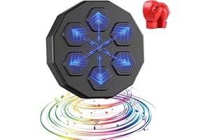 MOBYAT Máquina De Boxeo Musical para Montada En Pared Objetivo De Pared De Práctica De Boxeo Electrónico Máquina Boxeo De Música Inteligente (Size : Boxing Machine+Adult Gloves)